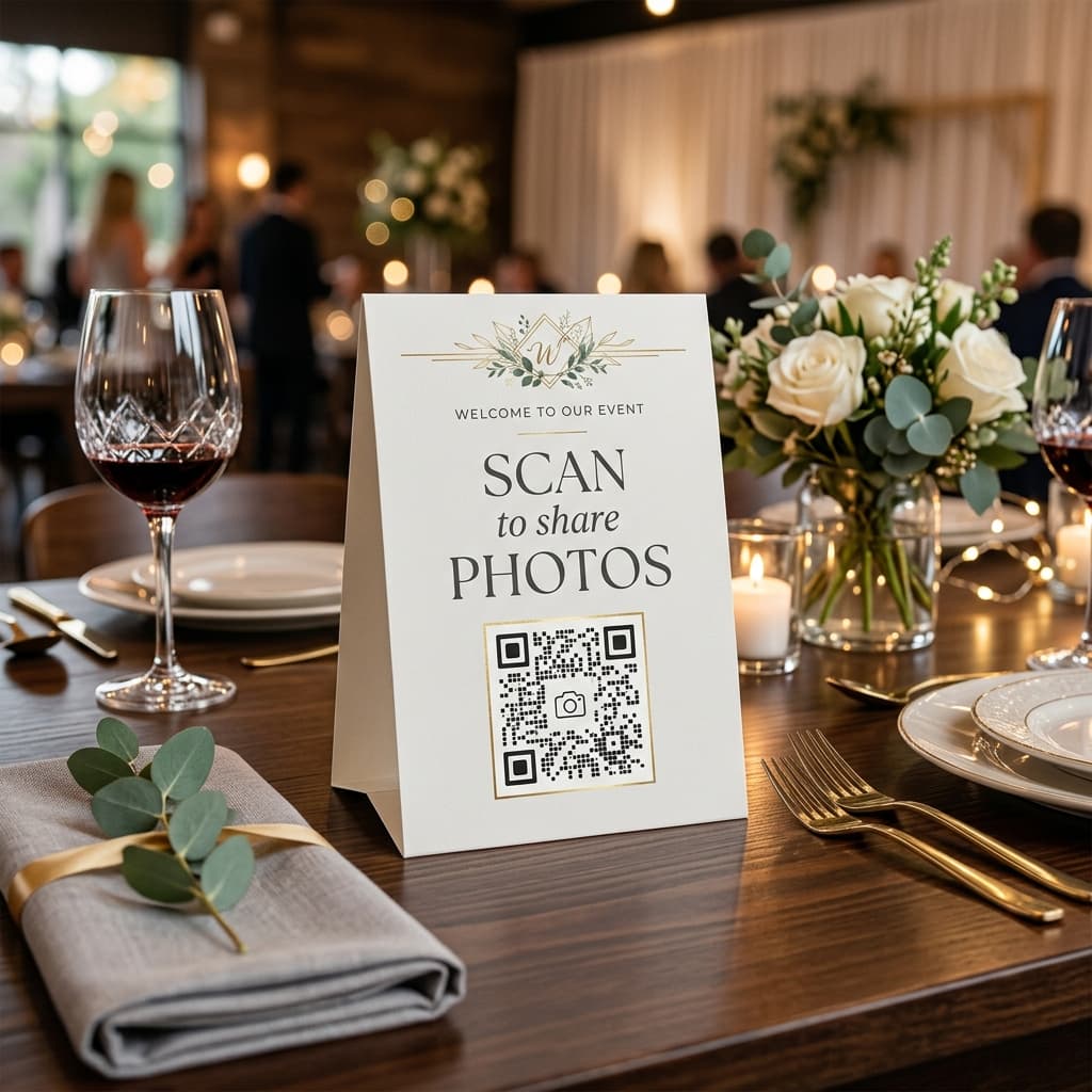 QR Table Tent Mockup